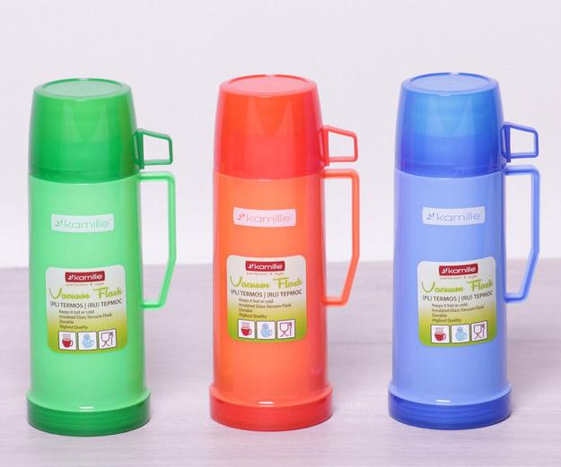 Термос Kamille Glass дзеркальна колба з 2 чашками 600 мл - фото 4 Термос Kamille Glass дзеркальна колба з 2 чашками 600 мл - фото 4