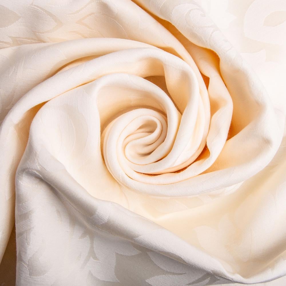 Ткань декоративная для скатертей и салфеток Hotel Line 220 гр/м2 жаккард 330 см Крем (27315)