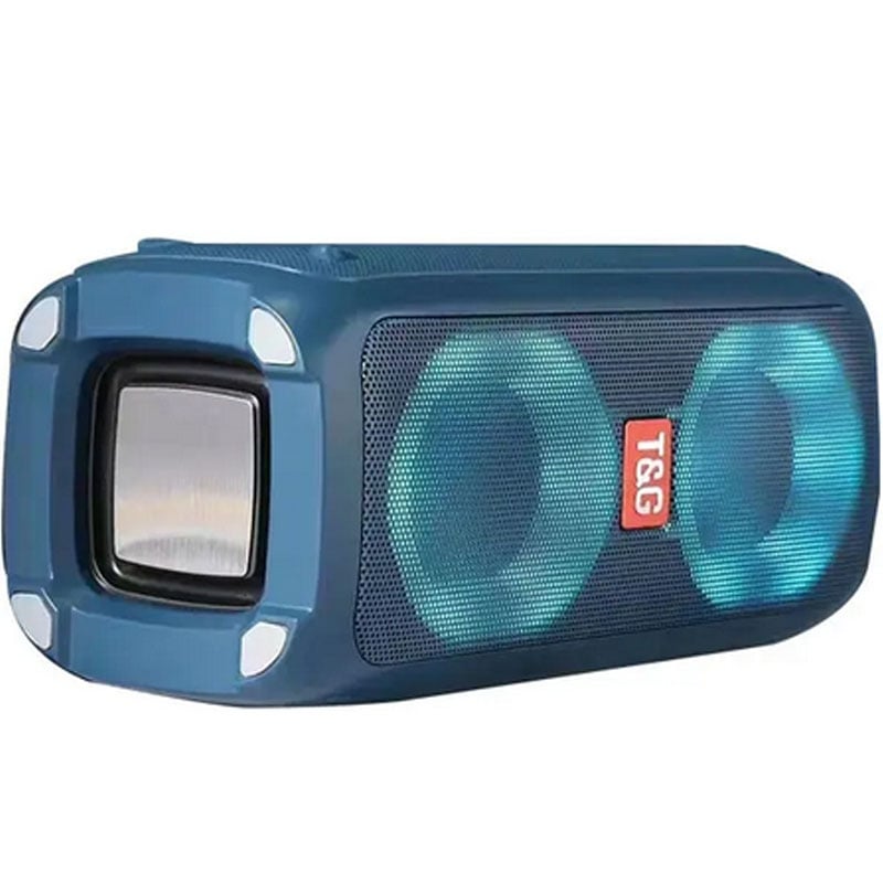 Портативная колонка TG 333 с RGB подсветкой 5W Blue (tf4939) - фото 1