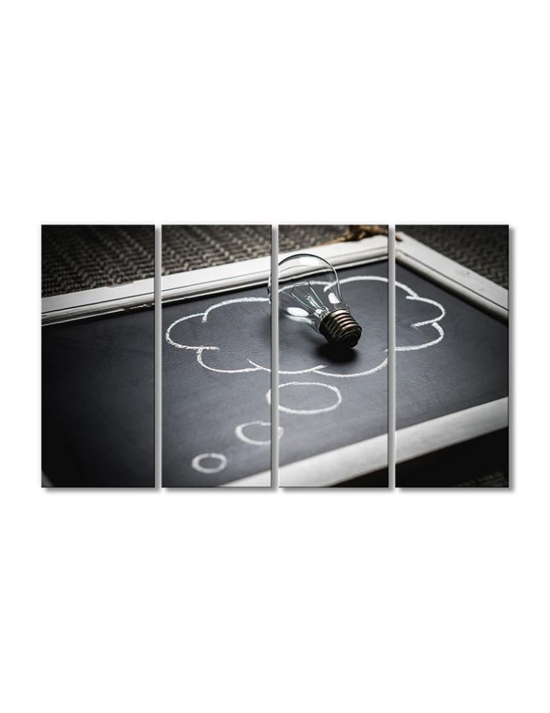 Картина модульная Снижение творческих способностей 4 модуля 80x120 см