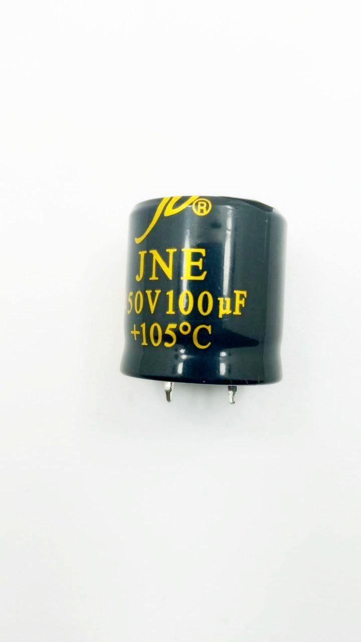 Конденсатор електролітичний 100mF/450V<JNE> 25x25 snap 105xC JB (13926)