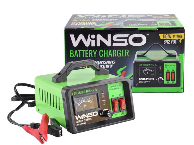 Зарядний пристрій Winso 139300 для автомобільного акумулятора 10А 6-12 V