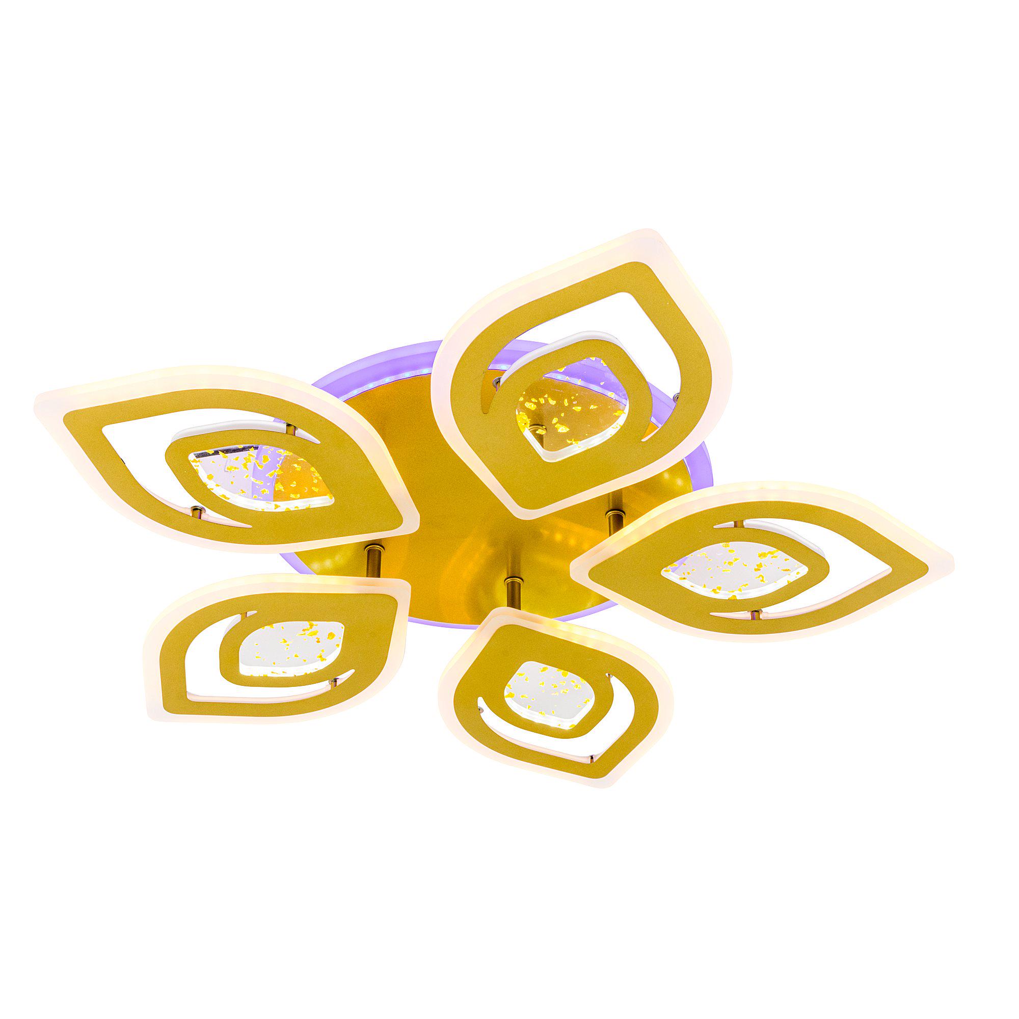 Люстра світлодіодна з пультом Valeso V K29132-5+1 GD (000036447) - фото 8 Люстра світлодіодна з пультом Valeso V K29132-5+1 GD (000036447) - фото 8