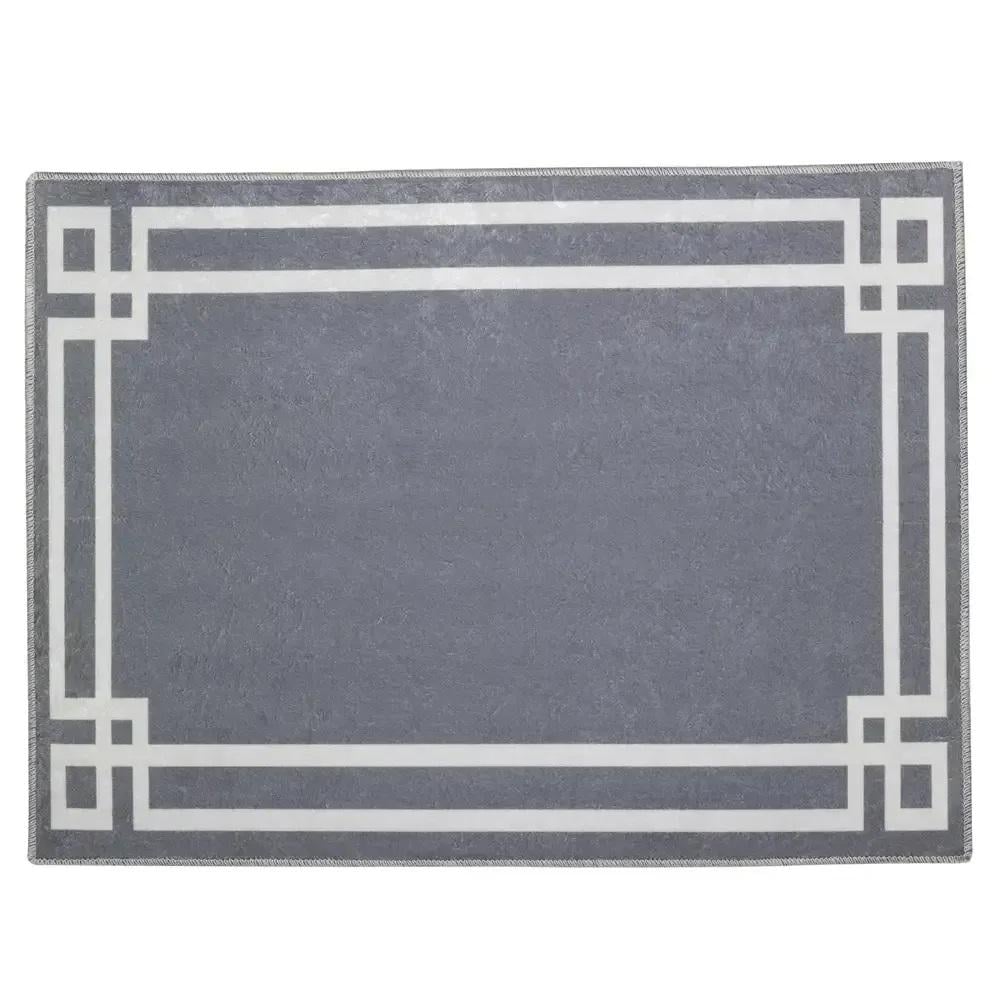 Коврик универсальный 3D Besser KM-36470 с рисунком из полипропилена 60x90 см Серый (150-84-36470.7)