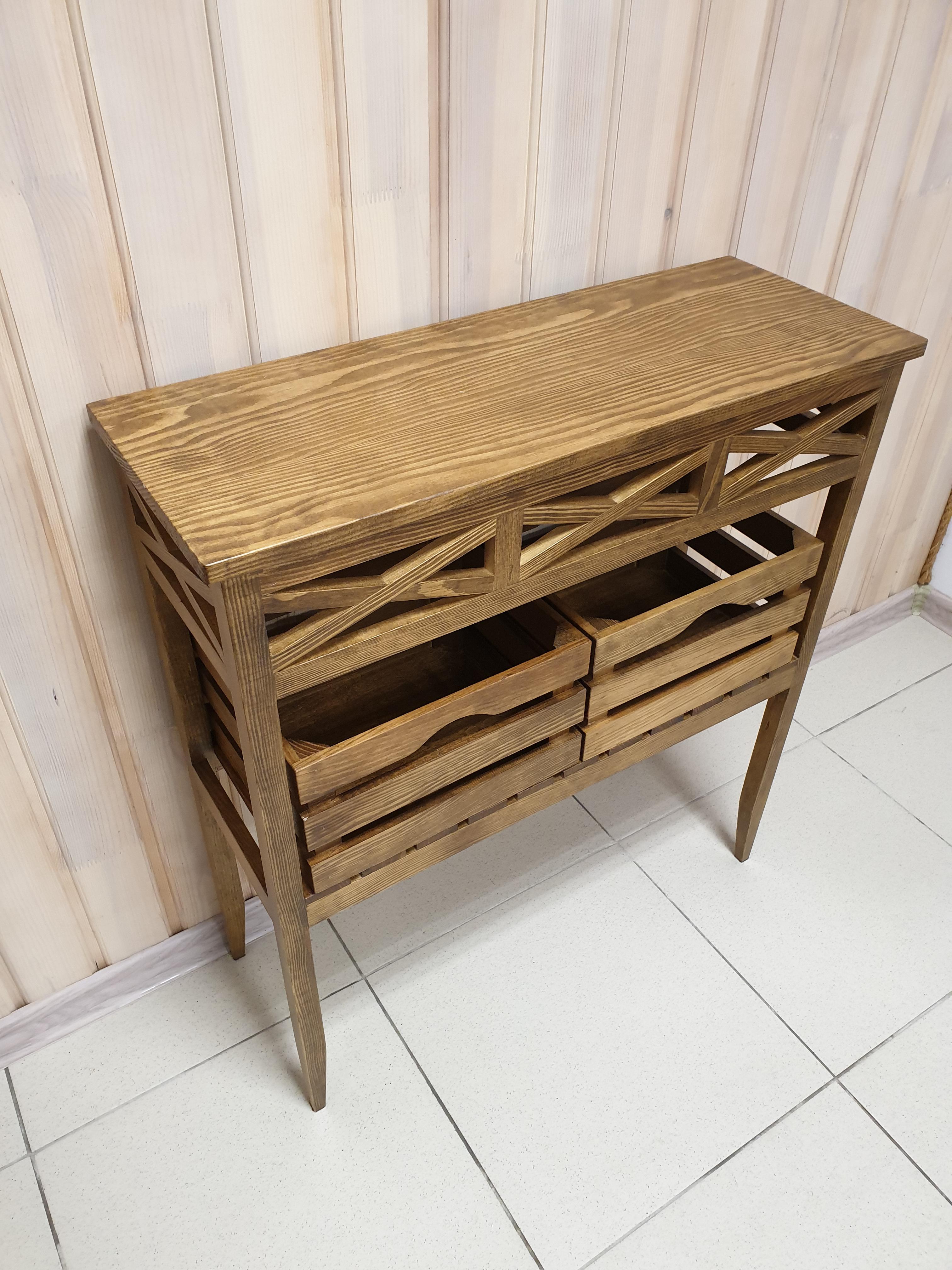 Консольний столик Древоделя Версаль 2 77х70х26 см Горіх (71303) - фото 2 Консольний столик Древоделя Версаль 2 77х70х26 см Горіх (71303) - фото 2