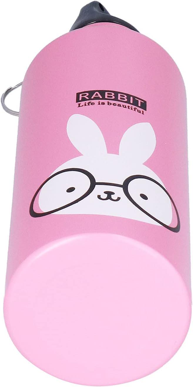 Бутылка для воды Зайчик с карабином 500 мл Розовый - фото 3 Бутылка для воды Зайчик с карабином 500 мл Розовый - фото 3