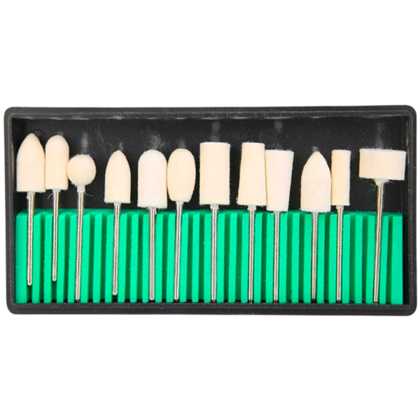 Войлочные насадки для гравера WorkMan Felt Set-12 (257)
