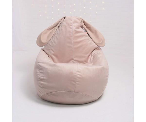 Кресло-груша велюровая KatyPuf Зайка L 100x75 см Пудровый (1932049199) - фото 3 Кресло-груша велюровая KatyPuf Зайка L 100x75 см Пудровый (1932049199) - фото 3