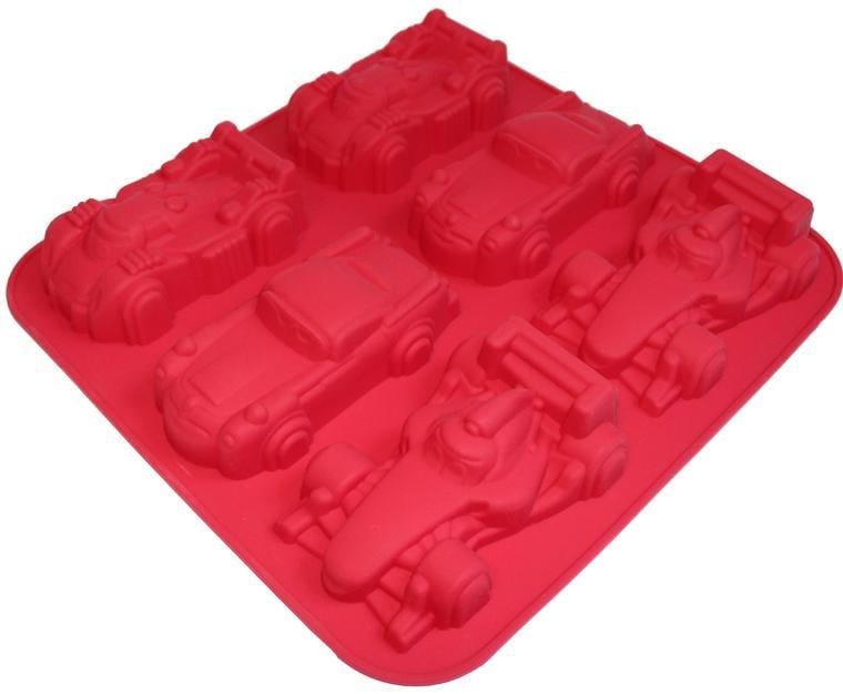 Форма силиконовая для выпекания Машинки планшет 6 шт. (HH-564)