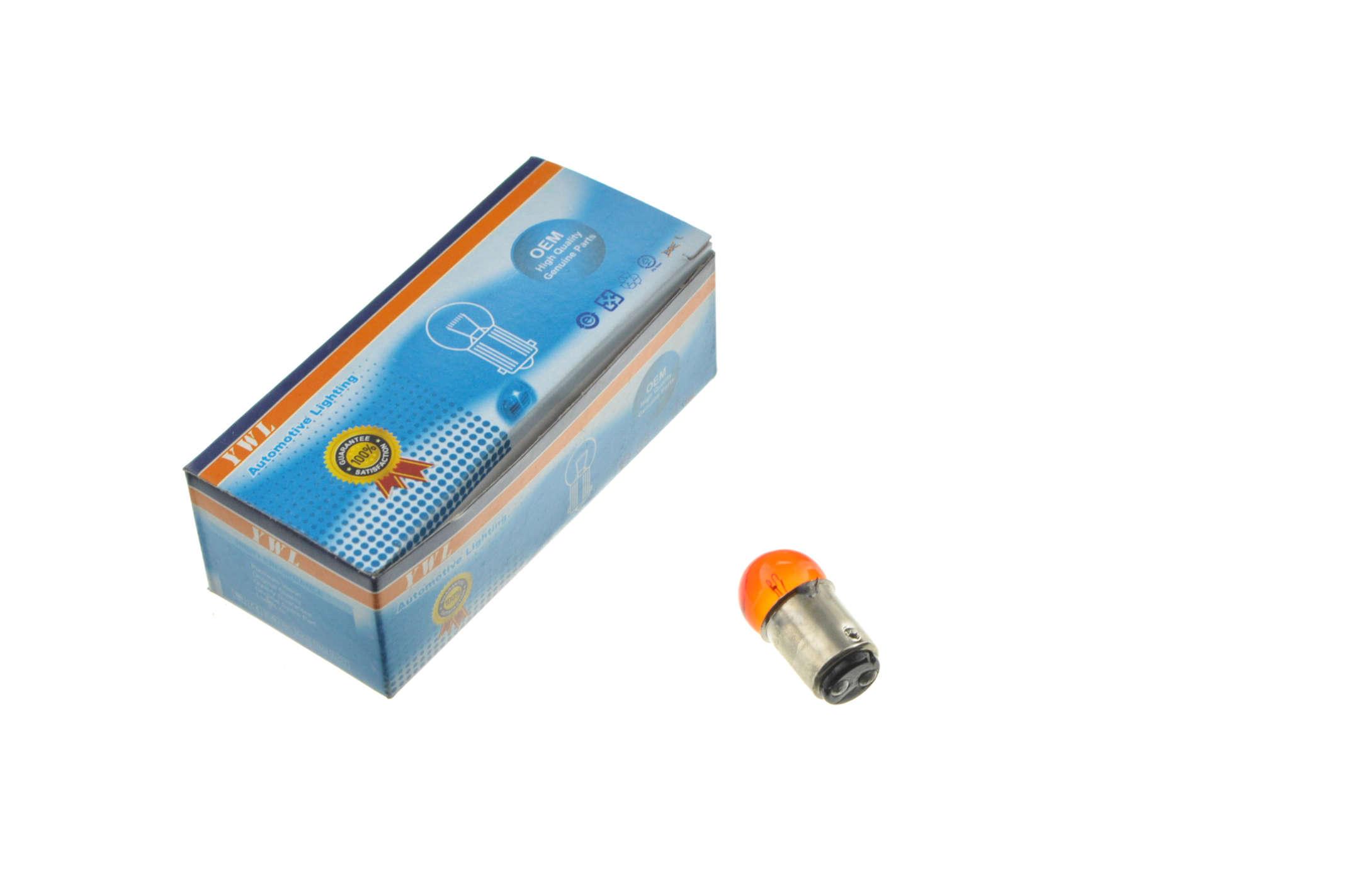 Лампа YWL S25 2PIN 12V 10W/5W Красный (L-235)
