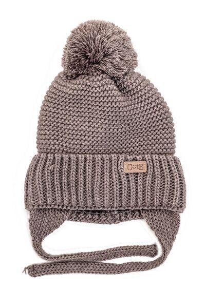 Шапка детская для мальчиков Майк D842 флис 44-48 см Кофейный