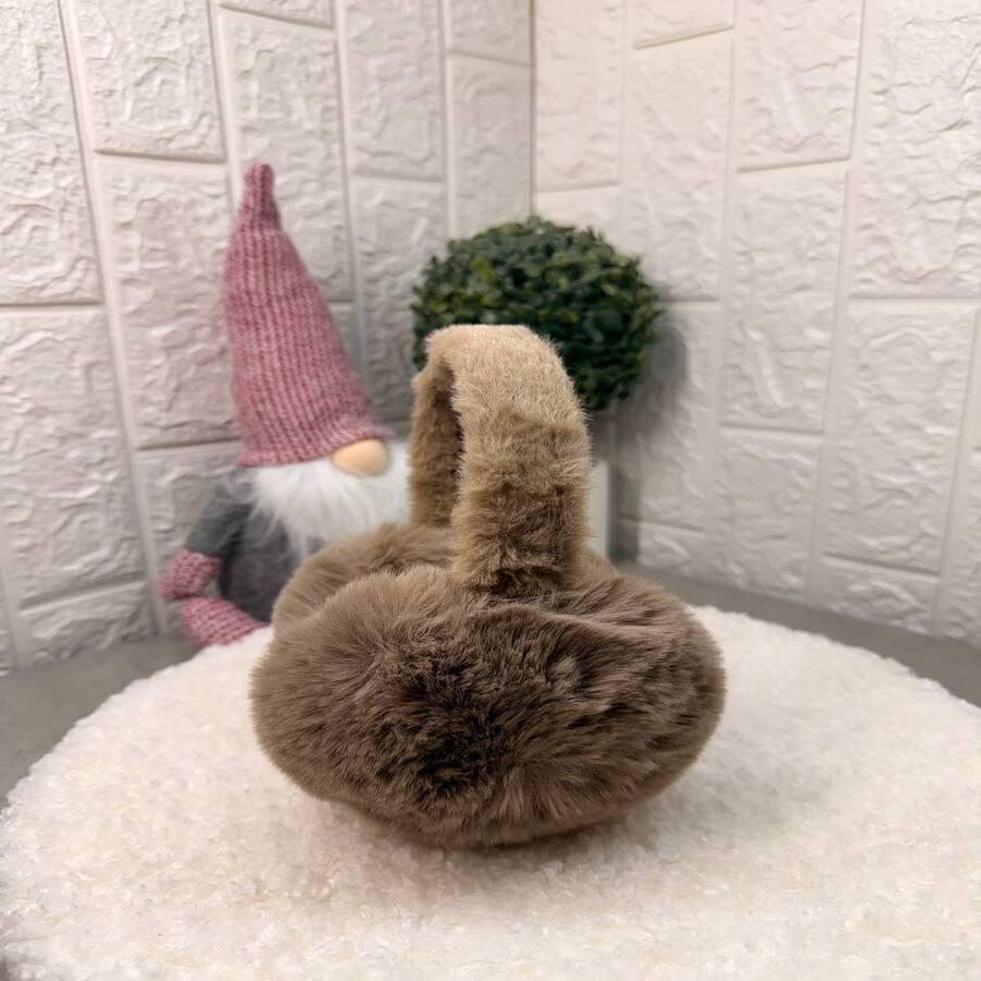 Наушники зимние меховые OneSize Шоколадный (VLD201) - фото 2 Наушники зимние меховые OneSize Шоколадный (VLD201) - фото 2