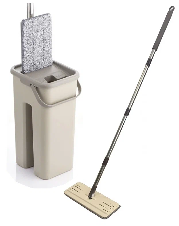 Швабра с ведром Spin Mop Scratch Cleaning f1 6 л и самоотжимом Белый (mu252525) Швабра с ведром Spin Mop Scratch Cleaning f1 6 л и самоотжимом Белый (mu252525)