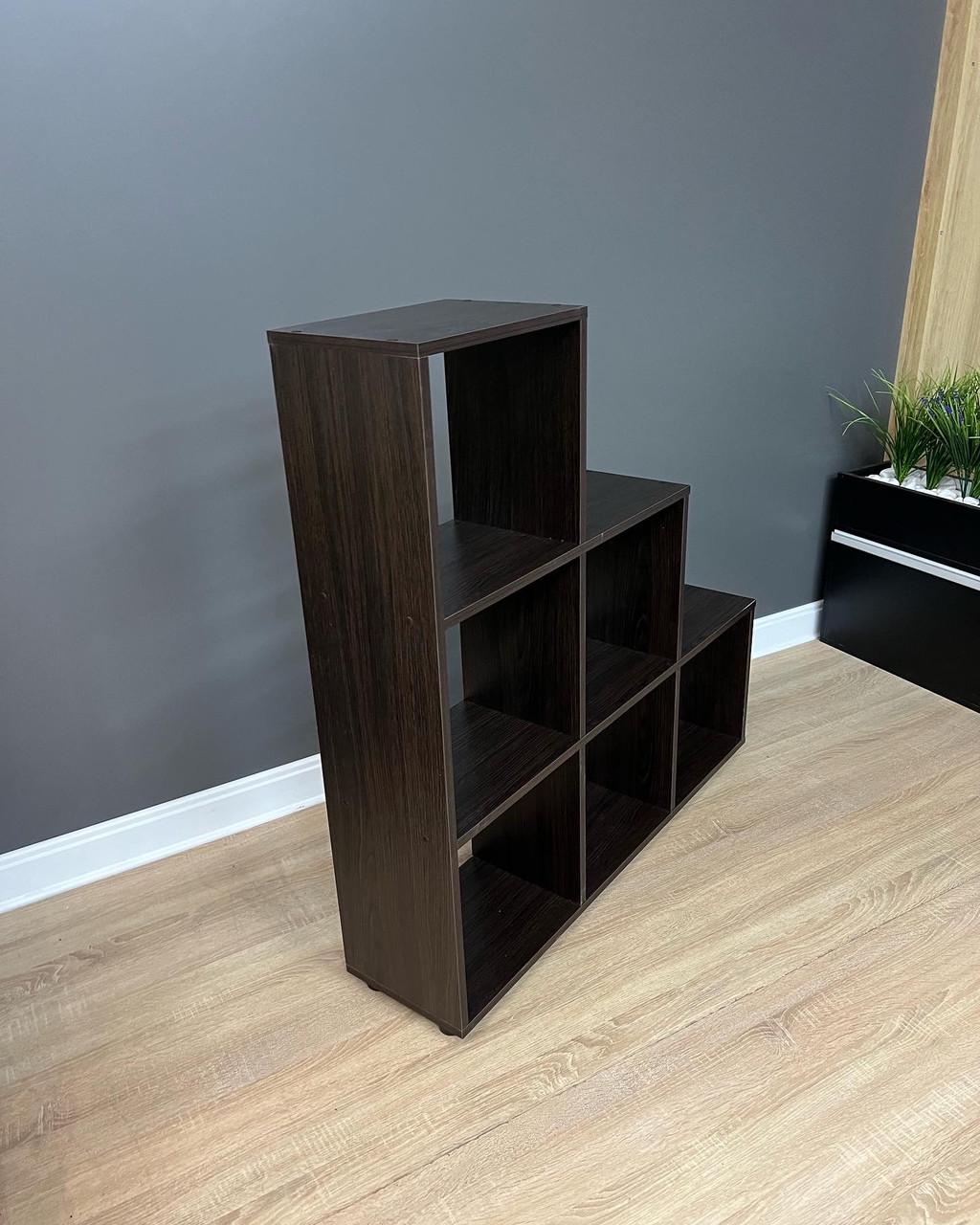 Стелаж на 6 комірок А-2 1055х1080х252 мм Дуб венге магія - фото 3 Стелаж на 6 комірок А-2 1055х1080х252 мм Дуб венге магія - фото 3