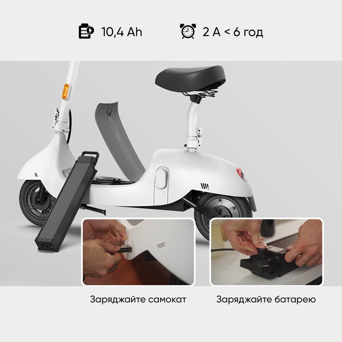 Електросамокат із сидінням OKAI Ceetle PRO EA10C White (25172934) - фото 11