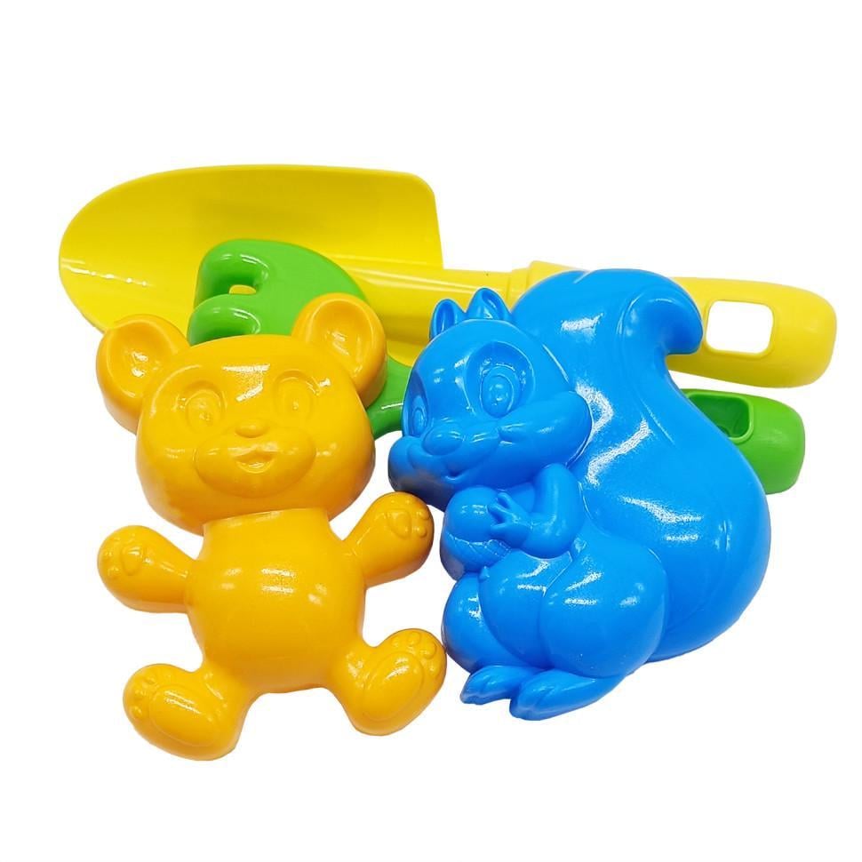 Набір для пісочниці "Ромашка №4" 1128 лопатка/граблі/пасочки (RLT53154)