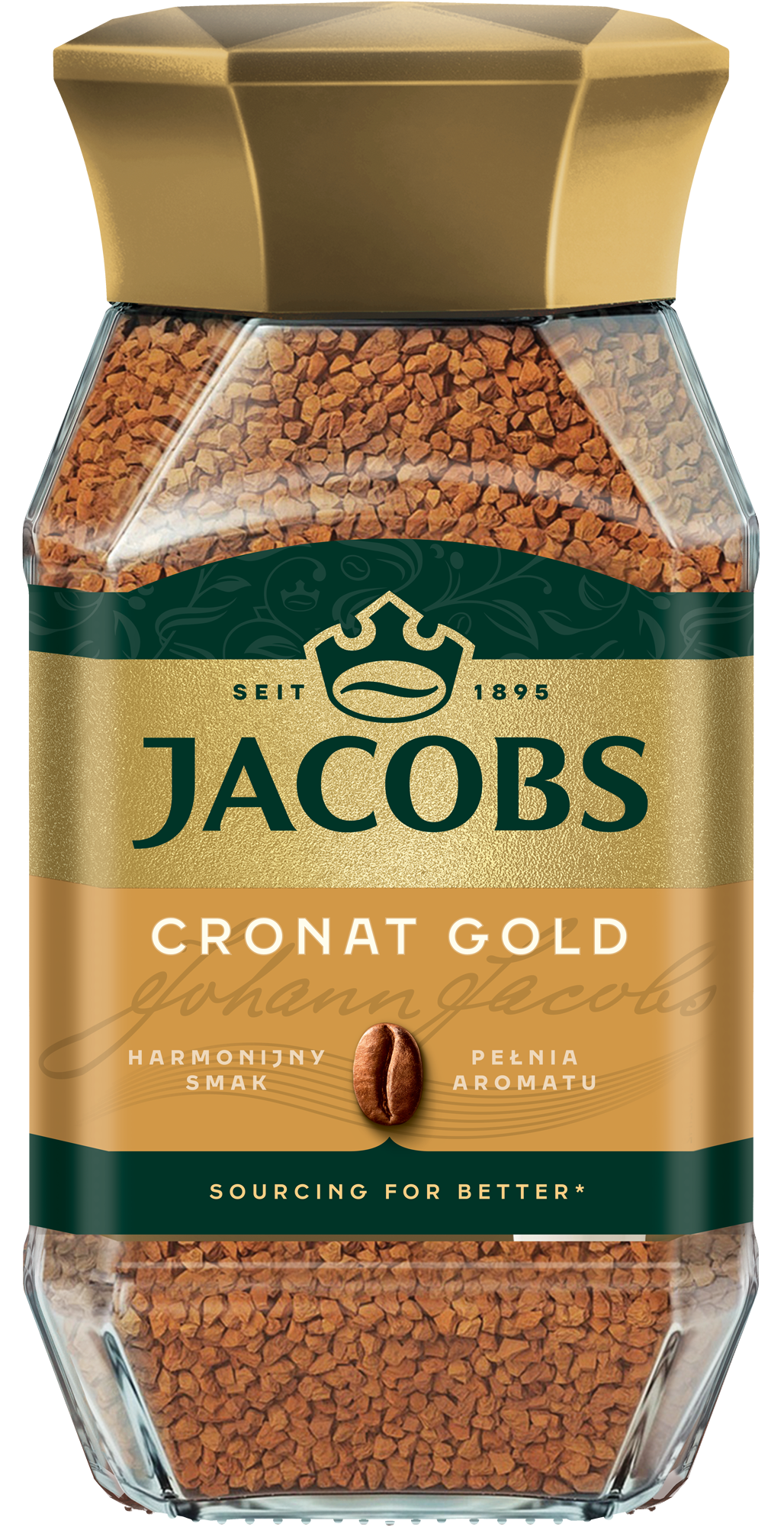 Кофе растворимый Jacobs Cronat Gold банка 200 г (20357023) - фото 1