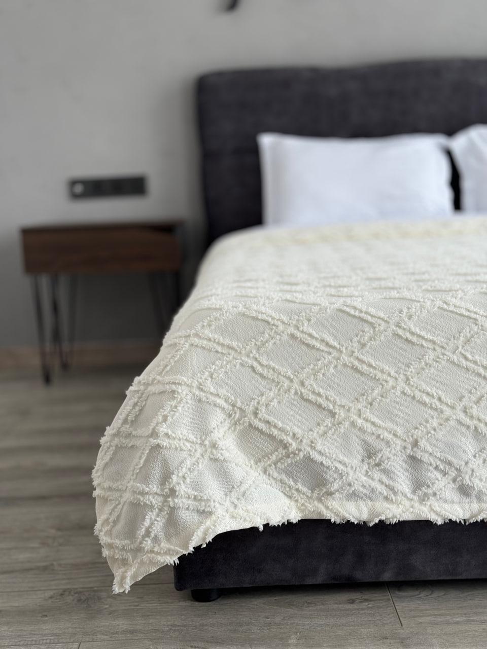 Плед-покрывало Скания хлопок 140х250 см Молочный (23478534) Плед-покрывало Скания хлопок 140х250 см Молочный (23478534)