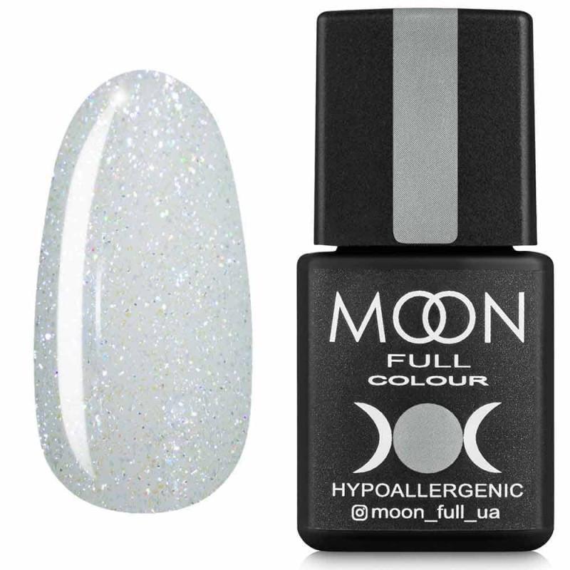 Гель-лак Moon Full Opal color 8 мл №508 Полупрозрачный с синими блестками