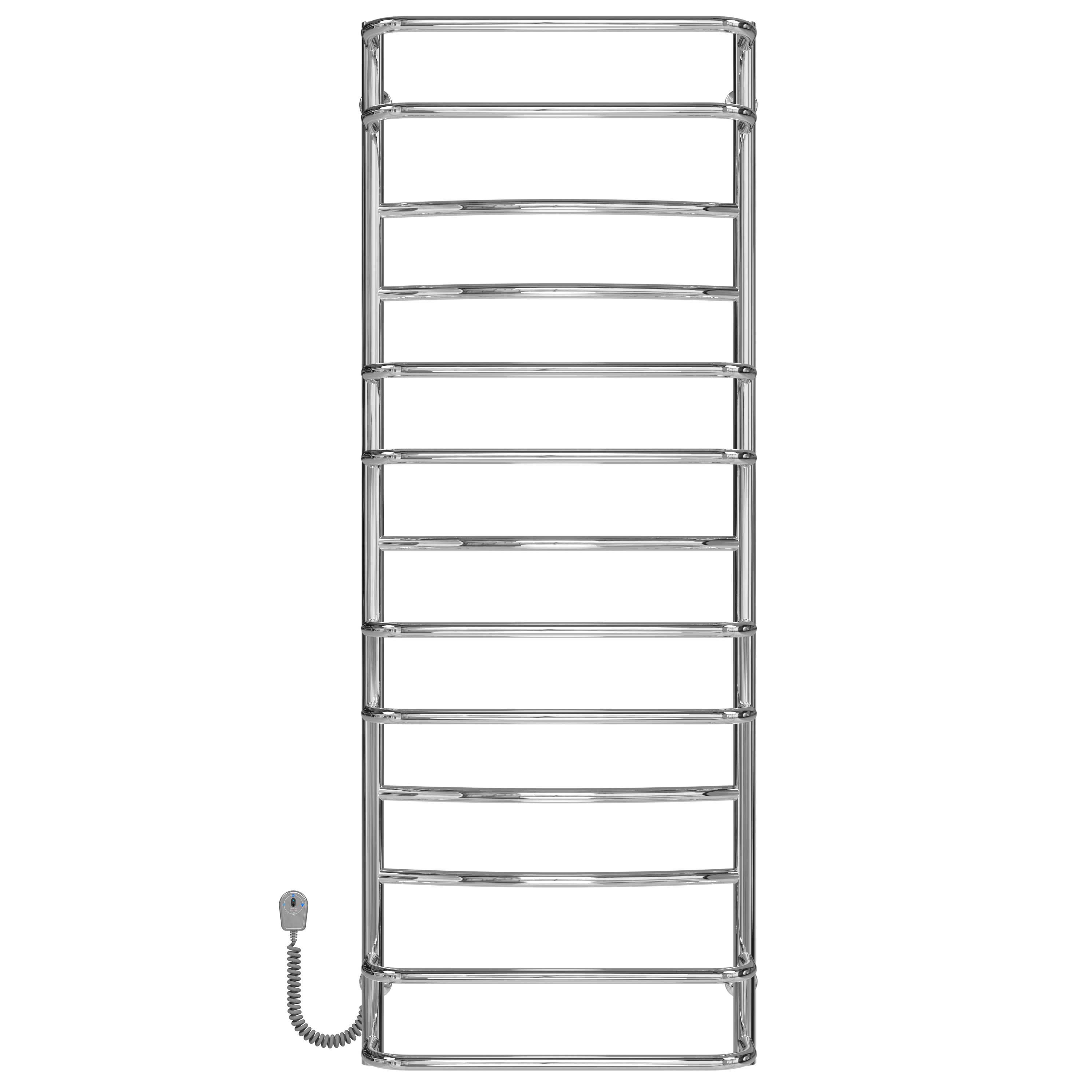 Полотенцесушитель электрический Deffi Аквамикс П13 EF16 левое подключение нержавеющая сталь 500х1400 мм Хром (C.AM.140.50.13.ECL5)