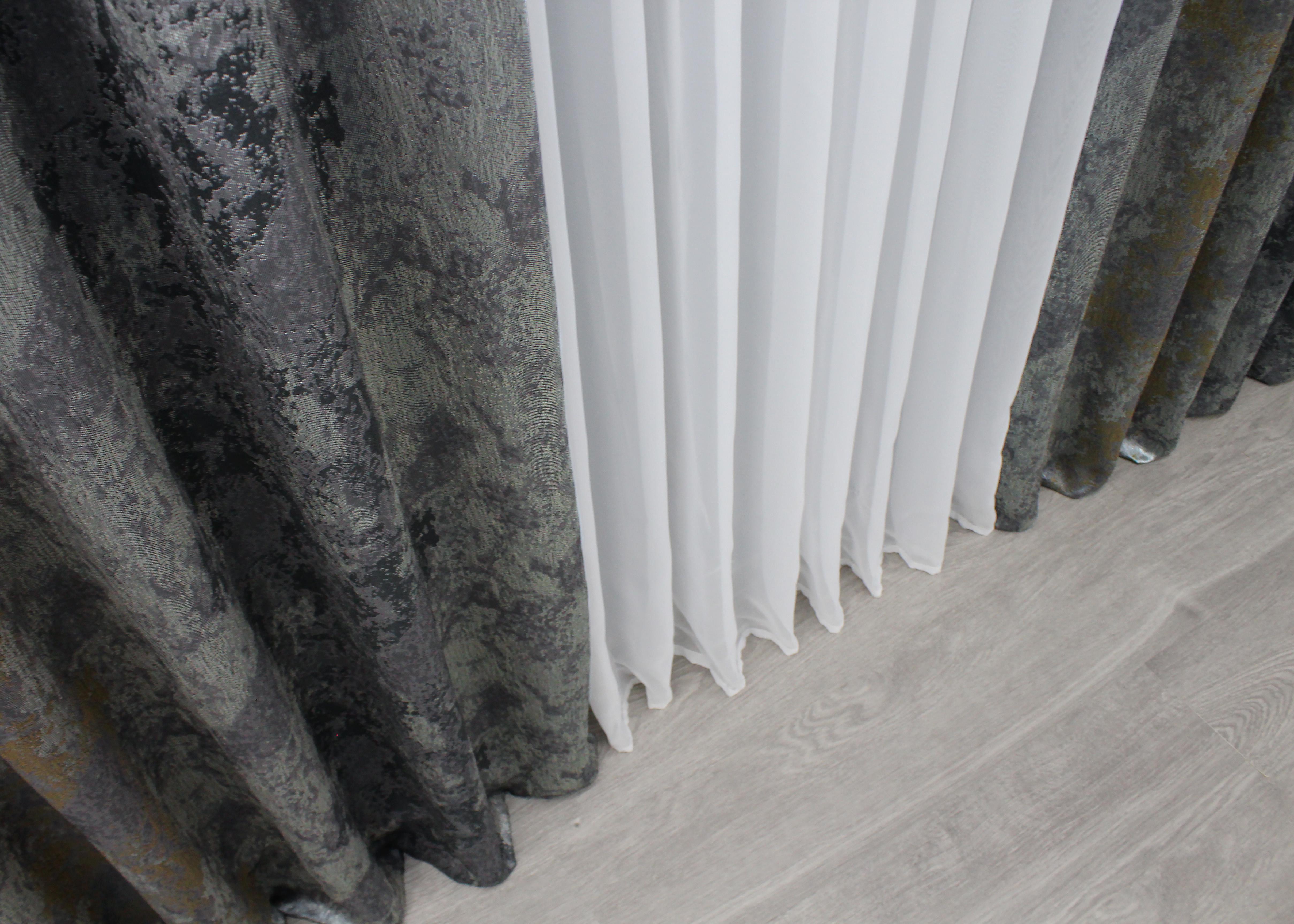 Комплект готовых штор VR-Textil Мрамор Al-7 № 1471ш 150х290 см 2 шт. Серый/Золотистый (33-0325) - фото 10 Комплект готовых штор VR-Textil Мрамор Al-7 № 1471ш 150х290 см 2 шт. Серый/Золотистый (33-0325) - фото 10