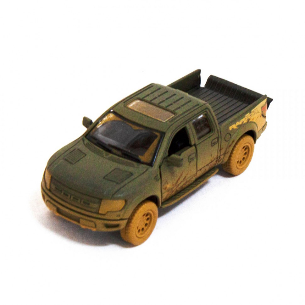 Дитяча модель пікап ford f 150 svt raptor supercrew muddy kinsmart kt5365wy інерційна 1:46 (RLT21625s27217) Дитяча модель пікап ford f 150 svt raptor supercrew muddy kinsmart kt5365wy інерційна 1:46 (RLT21625s27217)