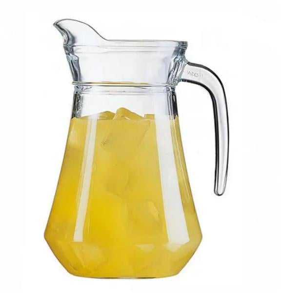 Глечик скляний Arcoroc P9663 з пластиковою кришкою 1 л Глечик скляний Arcoroc P9663 з пластиковою кришкою 1 л