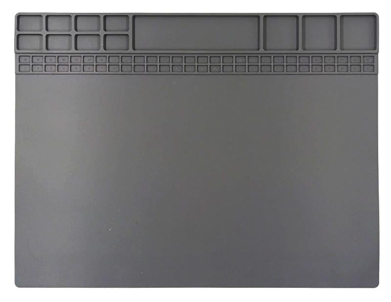 Мат силиконовый термоустойчивый AIDA A-220 для ремонта техники и раскладки запчастей 405x305мм Grey Мат силиконовый термоустойчивый AIDA A-220 для ремонта техники и раскладки запчастей 405x305мм Grey