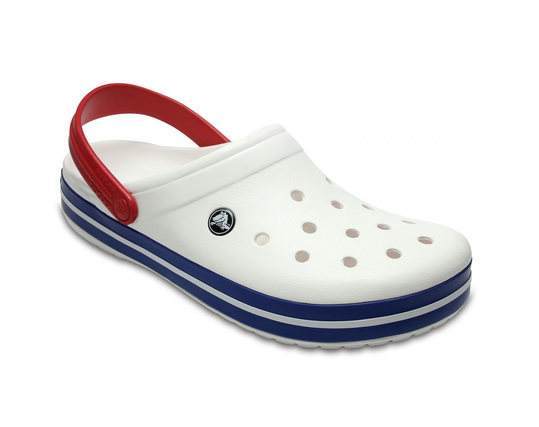 Сабо Crocs Crocband Clog M8W10 р. 41 26,5 см White/Blue (11016-M) - фото 2