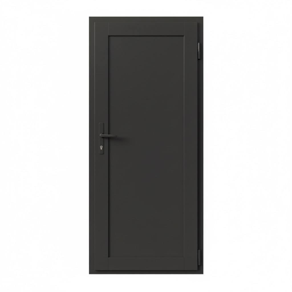 Дверь балконная однокамерная пластиковая Steko с фурнитурой AXOR 2050х800 мм Антрацит