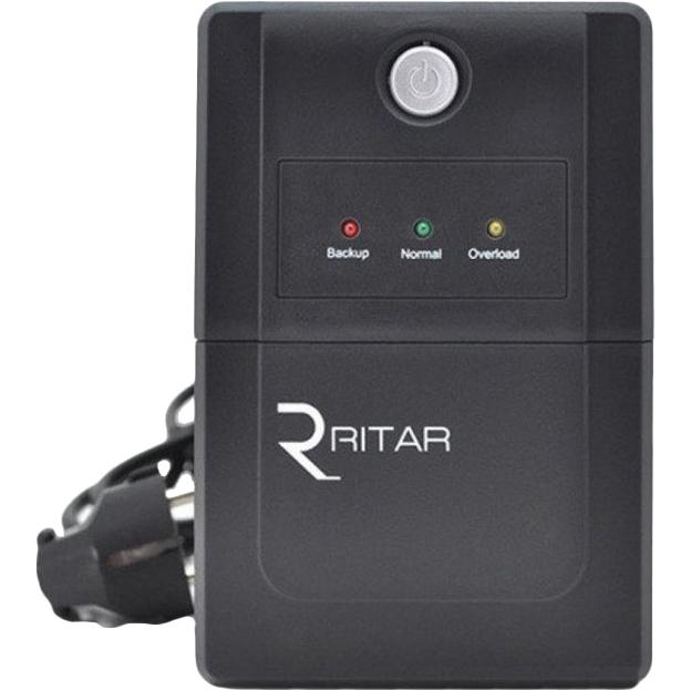 Джерело безперебійного живлення Ritar RTP850 Proxima-L 510W 2xSCHUKO АКБ 12V 9 Ah Black (RTP850L)