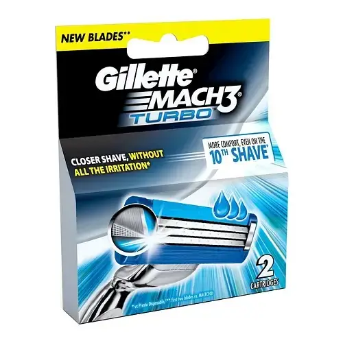 Кассеты для бритья GILLETTE Mach3 Turbo 2 шт.