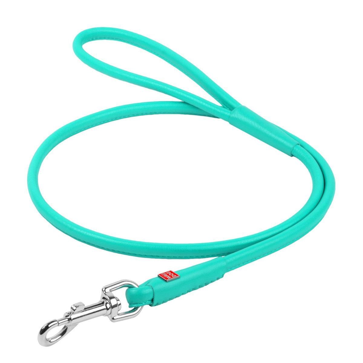 Поводок для собак кожаный Waudog Glamour круглый 4 мм х 122 см Ментоловый (338813 Col) Поводок для собак кожаный Waudog Glamour круглый 4 мм х 122 см Ментоловый (338813 Col)