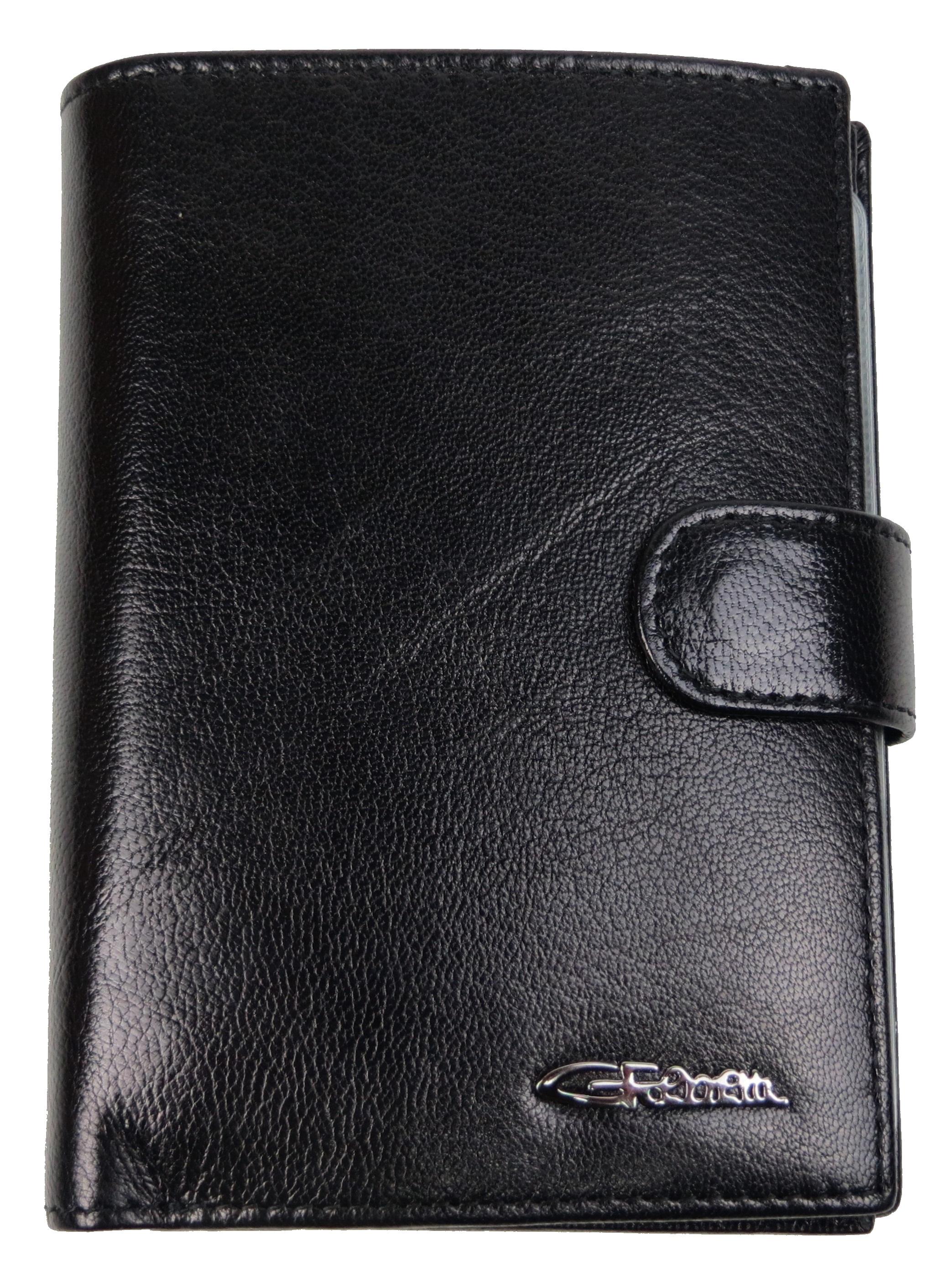 Портмоне мужское Giorgio Ferretti кожаное Черный (GF00025)