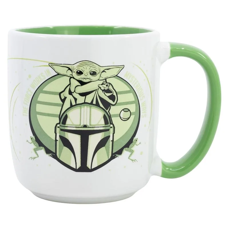 Чашка детская STOR Star Wars: Mandalorian The Child Baby Yoda керамическая с рисунком 380 мл 12x10x9 см (2376117118)