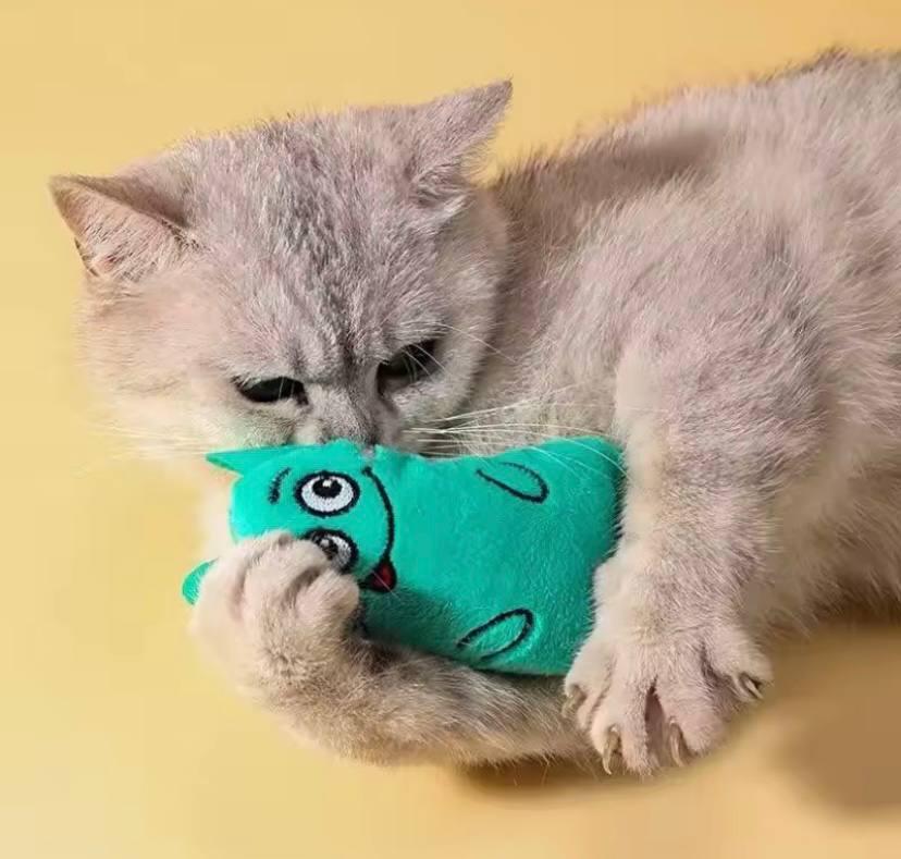 Игрушка для кошек мышка с мятой Бирюзовый (0fe1d082) - фото 2 Игрушка для кошек мышка с мятой Бирюзовый (0fe1d082) - фото 2