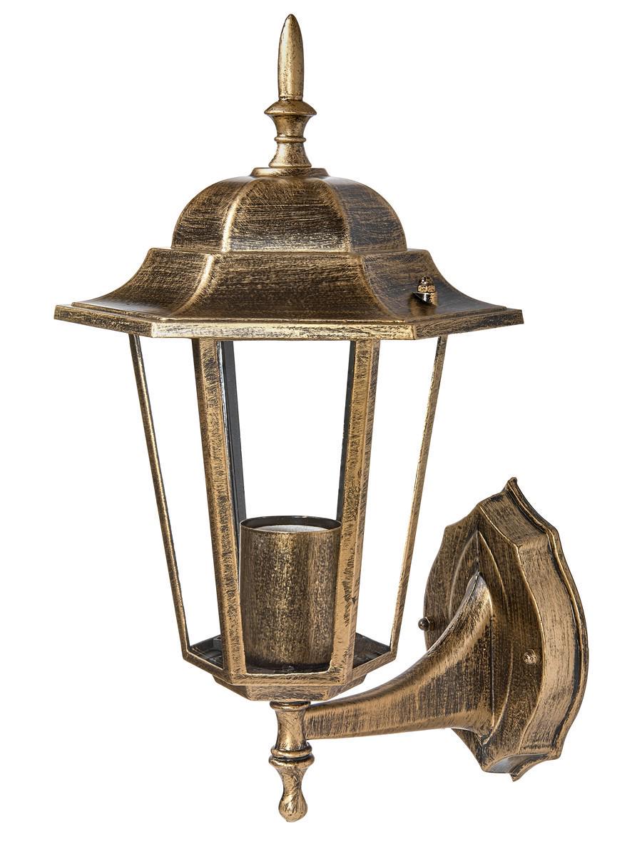 Светильник садово-парковый Delux Palace A001 60 Вт Е27 Черный/Золотой (24573411)