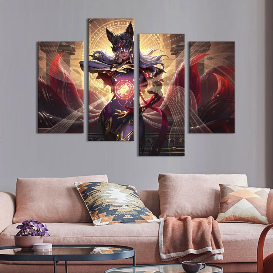 Картина на холсте Шая из Арканы, персонаж League of Legends 129x90 см (1448-42)