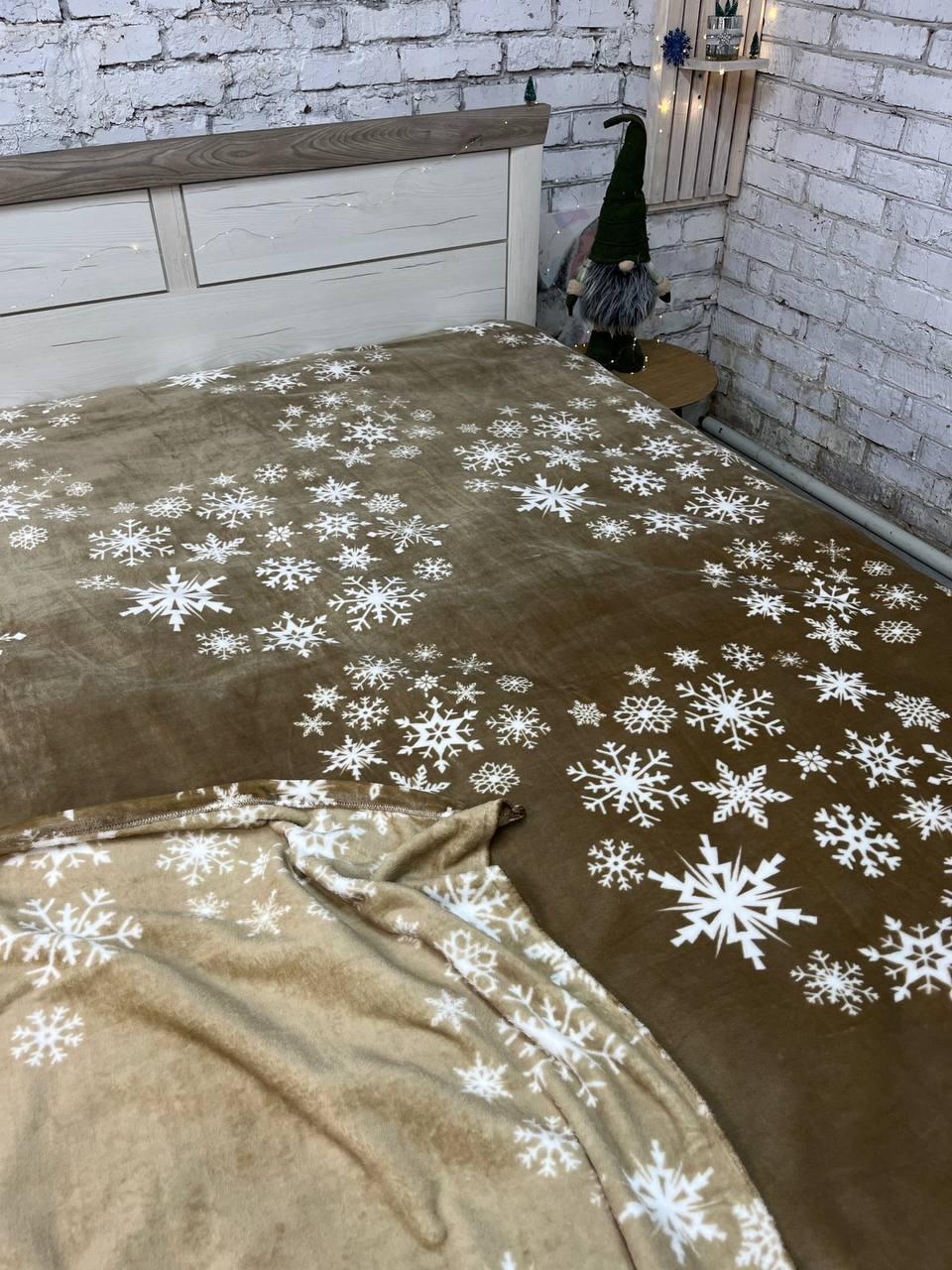 Плед с ворсом пушистый плюшевый 200х215 см Коричневый (2354904972) - фото 2 Плед с ворсом пушистый плюшевый 200х215 см Коричневый (2354904972) - фото 2