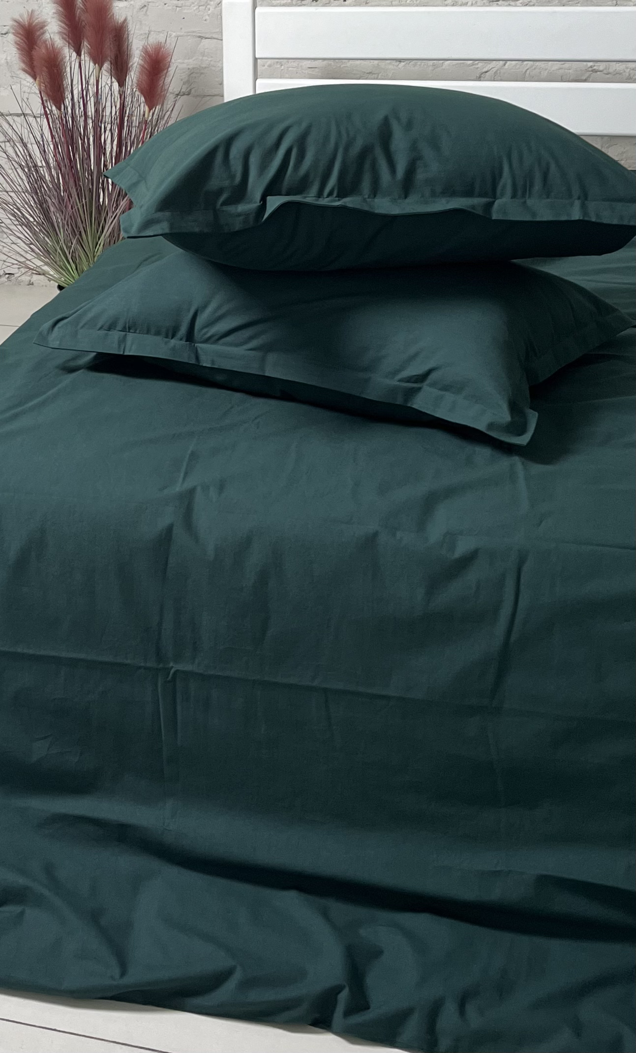 Комплект постельного белья White Dream полуторный 155х215 см вареный хлопок Зеленый (2001/3) - фото 4 Комплект постельного белья White Dream полуторный 155х215 см вареный хлопок Зеленый (2001/3) - фото 4