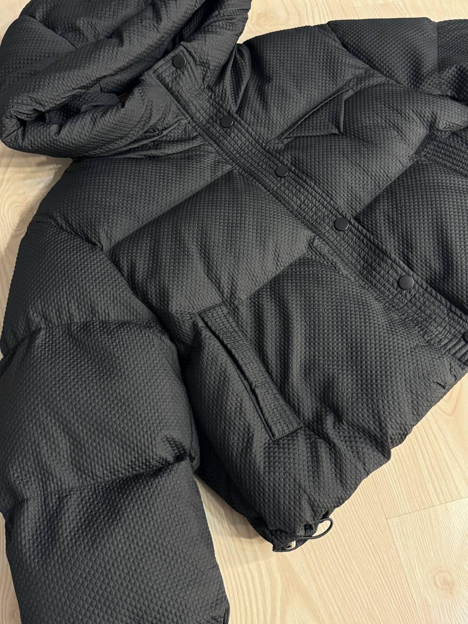 Куртка женская LADY YEP 10039 вафельная пуффер оверсайз с капюшоном р. 42 Черный (4887) - фото 8 Куртка женская LADY YEP 10039 вафельная пуффер оверсайз с капюшоном р. 42 Черный (4887) - фото 8