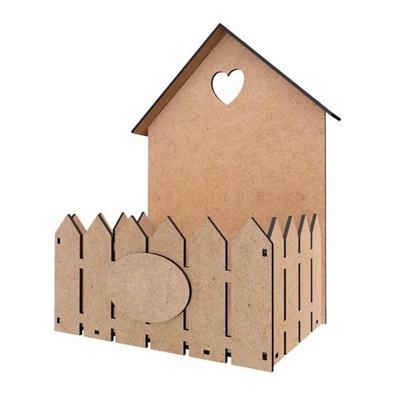 Заготовка для декорирования Домик корзина МДФ 27х12,6х29 см (RN-250-N-1476)