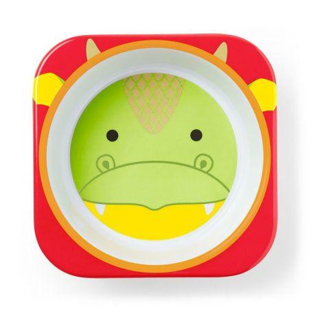 Детская миска пластиковая Skip Hop Zoo Дракон от 6 мес. (28429629)