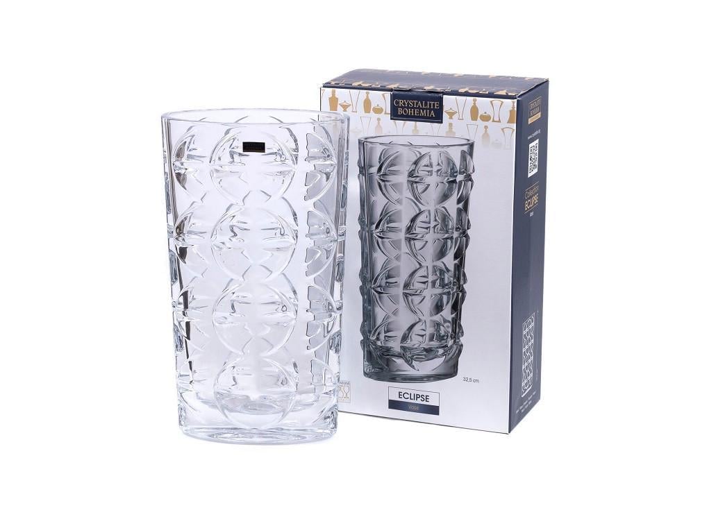 Ваза для цветов Bohemia Eclipse 32,5 см богемское стекло (8KH17/0/99W29/325)