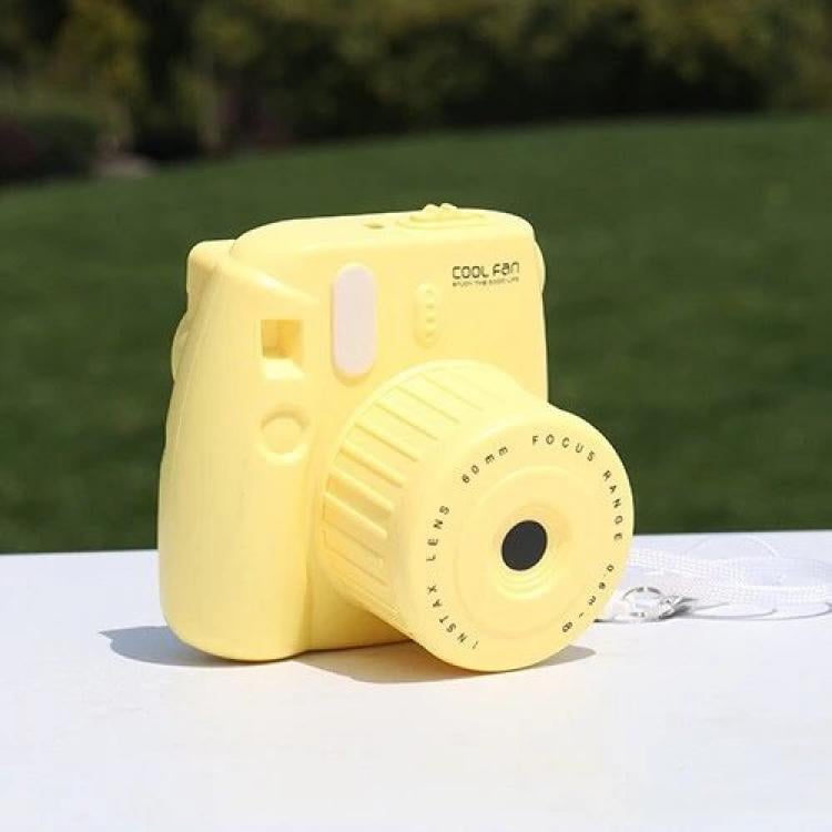 Вентилятор для ноутбука портативний у вигляді фотоапарату Yellow - фото 1