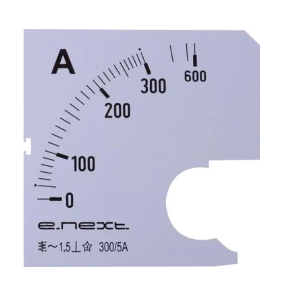 Шкала для амперметра E.NEXT e.meter72.a300.scale 300A АС 72х72 мм (s066005)