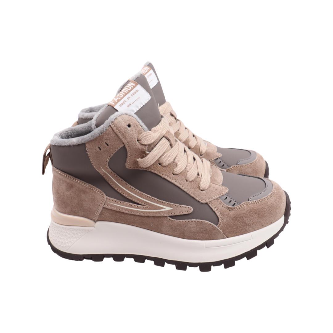 Ботинки женские Li Fexpert из замши р. 36 Капучино (1047-22DHS)