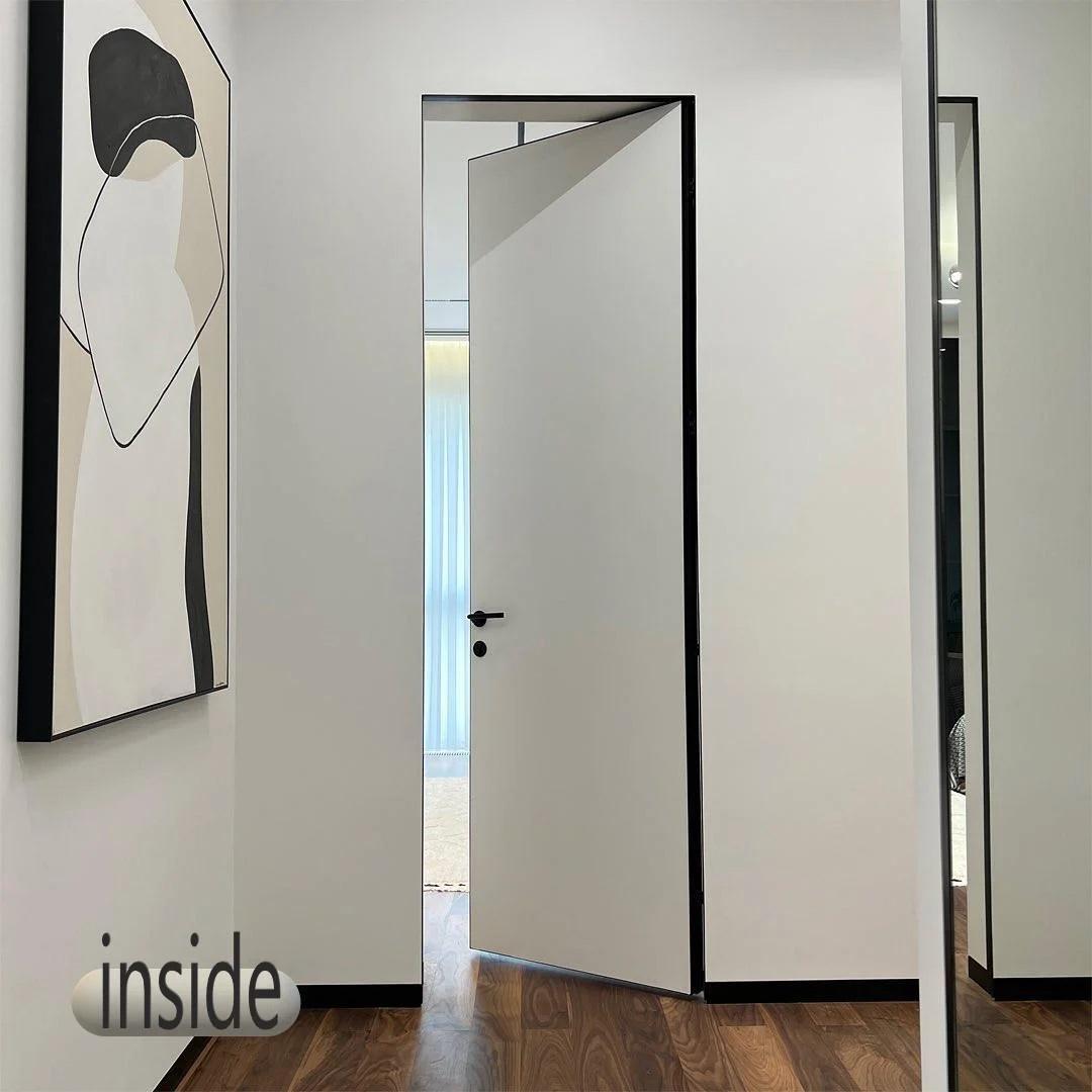 Двері прихованого монтажу під оздоблення на алюмінієвому каркасі 2000x800 мм Чорний (28769325) - фото 4 Двері прихованого монтажу під оздоблення на алюмінієвому каркасі 2000x800 мм Чорний (28769325) - фото 4