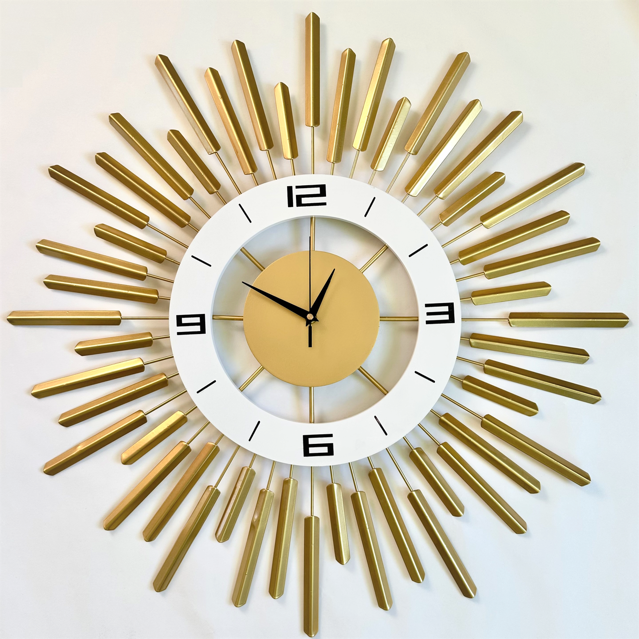 Годинник настінний NC Пульсар G 70 cм Золотистий (2726197569)