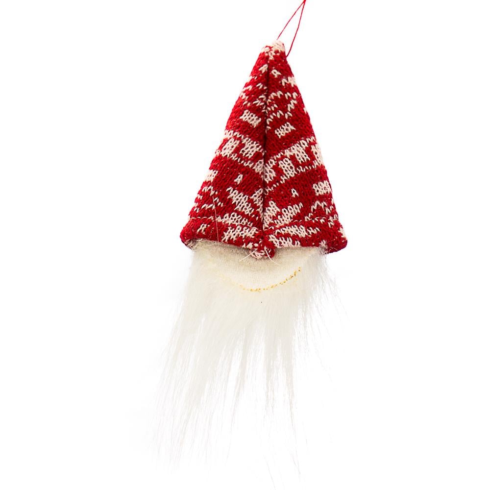 Мягкая новогодняя игрушка на елку Elisey Исчезающий гном Бордовый (NH-106-K-186) - фото 3